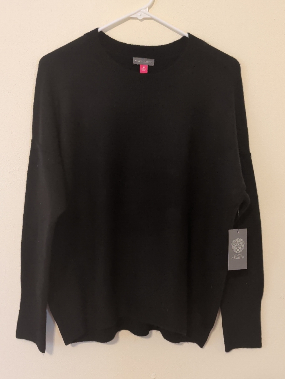 Vince Camuto Soft Black Oversized Sweater